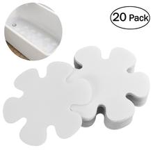 20PCS Flower Shape PEVA Anti-slip Bathtub Stickers Decals Safety Bath Shower Treads 10CM (Transparent) 2024 - buy cheap