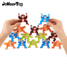 JaheerToy Monkey Balance Block Creature Blocks Baby Wooden Toys for Children Montessori Educational Toy Wood Animals 3-5 Years 2024 - buy cheap