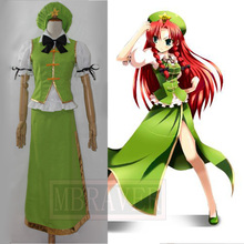 Free Shipping Touhou Project Hong Meirin Hoan Meirin Cosplay Costume Custom Made 2024 - buy cheap