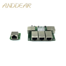 Módulo de interruptor Ethernet Industrial 5 puertos Unmanaged10/100/1000 mbps placa PCBA OEM Auto-sensing puertos placa PCBA placa OEM 2024 - compra barato