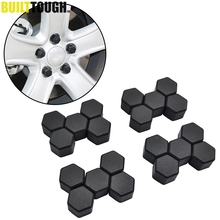 20pcs 17mm 19mm 21mm Black Car Wheel Caps Bolts Covers Nuts Silicone Auto Wheel Hub Protectors Screw Cap styling Anti Rust Cover 2024 - buy cheap