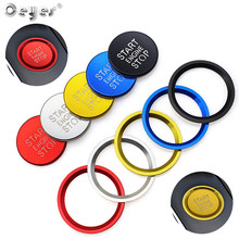 Ceyes Car Interior Accessories Styling Ignition Start Engine Stop Button Ring Stickers Case For Audi A4 A6 A6L A5 B8 A7 Q5 Cover 2024 - buy cheap