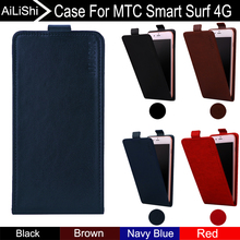 Ailishi capa para mtc smart surf 4g, acessório para celular flip vertical de couro, rastreamento em 4 cores 2024 - compre barato