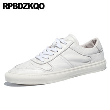 Zapatos italianos de lujo para hombre, zapatillas de Skate de alta calidad, de marca italiana, de primavera, para pasarela europea, cómodos, color rojo y blanco de piel de vaca, 2021 2024 - compra barato