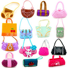 AILAIKI 100Pcs/lot  Wholesale Fashionable Casual Bags Mixed Styles Doll Handbags Shoulder Bag Toy For Barbie dolls 2024 - buy cheap