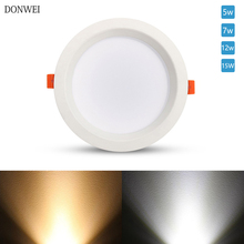 DONWEI LED Downlight 5W 7W 12W 15W Round Recessed Lamp 240V Led Bulb Bedroom Kitchen Indoor LED Spot Lighting 2024 - buy cheap