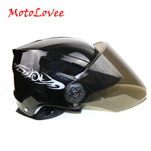 Motoolovee scooter da motocicleta rosto aberto meio capacete bicicleta elétrica equitação capacete unisex respirável protetor solar capacete de verão 2024 - compre barato