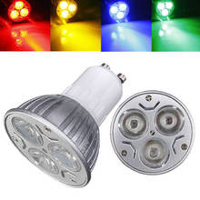Светодиодная энергосберегающая лампа GU10 GU10, 10 шт., 3 светодиодный, точесветильник светильник, домашняя лампа, 85-265 в, белый/теплый белый/красный/желтый/синий/зеленый 2024 - купить недорого