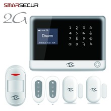 Sistema de alarme de segurança gsm 433mhz, sem fio, suporte para casa, teclado sensível ao toque em russo/inglês/espanhol 2024 - compre barato