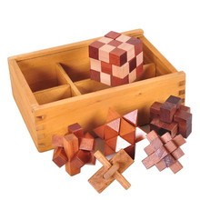 3d wooden puzzles for kids children adults education learning montessori jigsaw puzzle cube box iq brain teasers game kit toys 2024 - buy cheap