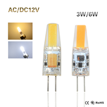 Mini lâmpada de led g4, 6w, 9w, cob, 220v, ac dc, feixe de luz, ângulo de 360 luzes, substitui lustre halógeno g4 2024 - compre barato