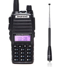 De Baofeng UV-82 más vhf/uhf de largo alcance 8W potente Walkie Talkie portátil CB transceptor Amateur 2 Radio BF-UV82 + 771R antena 2024 - compra barato