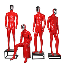 Maniquí de fibra de vidrio con cara galvanizada para hombre, modelo masculino de alta calidad, con personalidad y Color, ropa de cuerpo completo 2024 - compra barato