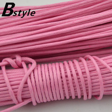 Free Shipping 30 Meter necklace and bracelet handmade supplies Waxed Cotton cord 3 color diy string strap thread 1.5mm 2024 - buy cheap