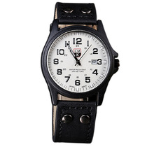 Marca relógio novo mans relógio masculino data pulseira de couro relógios esporte quartzo militar relógio de pulso relatio masculino 4 cor 2024 - compre barato