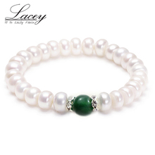 Real natural pearl bracelets women,white cultured freshwater pearl bracelet 925 silver jewelry wedding daughter birthday gift 2024 - buy cheap