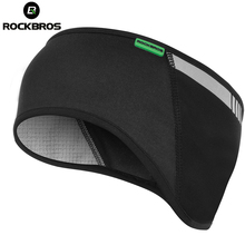 Rockbros ciclismo headbands inverno equipamentos esportivos ao ar livre à prova de vento orelha warmer mtb reflexivo elástico splicing tecido bandana 2024 - compre barato