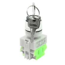 Interruptor de bloqueo de llave, Selector giratorio de 2 posiciones, 1 N/O 1 N/C, AC 380V 10A DPST 2024 - compra barato