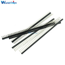 10pcs 40 Pin 1x40 Single Row Male 2.54mm Breakable Pin Header Right Angle Connector Strip Hot Sale 2024 - buy cheap