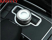 Автостайлинг BJMYCYY, центральный пульт, мультимедийный переключатель, накладка на кнопки, Накладка для Mercedes BENZ C E GLK CLS Class W204 W212 W218 X204 2024 - купить недорого
