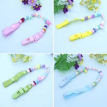 Newborn Baby Pacifier Clips Nipple Chain Hand Made Colourful Cute Letter Beads Dummy Clip Baby Kids Soother Nipple Toys Holder 2024 - buy cheap