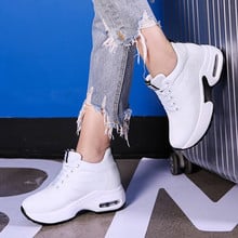 Woven Woman Platform High Wedge Sneaker chunky Womens Casual Shoes Soft White Sneakers Wedge Tenis Feminino Casual Kedsfs 2024 - buy cheap