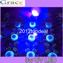 100pcs 3W 395NM UV LED /Ultra Violet High Power LED Bead Emitter 395-400NM led 3w chip uv led diode 2024 - buy cheap