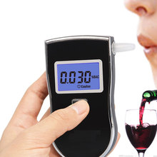 Hot selling Professional Police Digital Alcohol Tester Breathalyzer  LCD Alcohol Detector AT818 Free shipping+10pcs mouthpieces 2024 - buy cheap