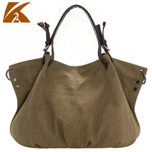 KVKY Large capacity Patchwork Canvas Women Handbags Messenger Shoulder Bags For Women Large Ladies Crossbody Tote Bag Female 2024 - buy cheap