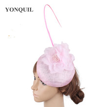 Presilhas de cabelo d imitação floral, chapéus fascinator de festa de casamento feminino 2024 - compre barato