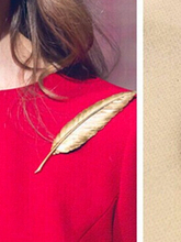 2015 gold color 1 pcs wedding dress brooch leaf leaves brooches  wedding bijoux pin color brand brooch jewelry for women 2024 - buy cheap