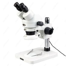 Microscópio estéreo com zoom e potência -- amescopo suprimentos de 3,5x-180x, microscópio com zoom de dissecagem e luz de 64 leds 2024 - compre barato