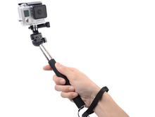 Extendable Handheld Selfie Stick Self-timer Monopod with Tripod Mount Adapter for Gopro Hero 5 4 3+ 3 2 SJCAM 2024 - buy cheap