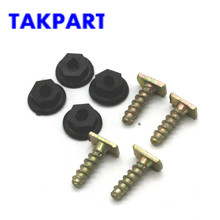 TAKPART FRONT REAR WHEEL ARCH TRIM CLIPS PLASTIC NUTS & METAL SCREWS FOR VAUXHALL CORSA C 2024 - buy cheap