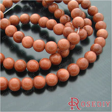 Wholesale 8mm Round Natural Golden Sandstone Beads Diy Jewelry Findings Accessories  Roughly 48 pieces(JM5458) 2024 - buy cheap