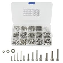 Kit de parafusos sextavados com soquete, 480 peças, conjunto de parafusos, aço inoxidável, m2, m3, m4, para eletrodomésticos 2024 - compre barato