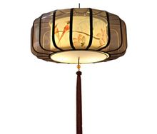 New Chinese chandelier restaurant lamp classical living room lamp fabric antique hotel teahouse hand-painted round lamps 2024 - buy cheap