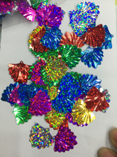 Confeti multicolor con forma de abanico, lentejuelas sueltas de colores láser de 20mm, 40 g/lote 2024 - compra barato