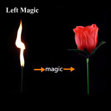 1PCS Torch To Flower-Torch To Rose-Fire Magic Trick Flame Appearing Flower Professional Magician Bar Illusion Stage Props G8156 2024 - купить недорого