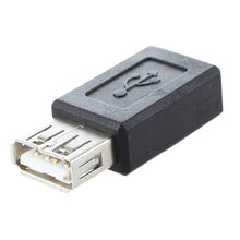 Черный переходник с USB 2,0 типа «Мама» на Micro USB B «мама» 2024 - купить недорого