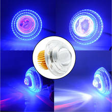 Motorcycle Headlights Excellent led bulb lighting Motorbike fog Lights 24v 15W 6500K Round Angel Eye Headlamps auxiliary lamp 2024 - buy cheap