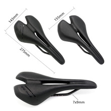 New style bicycle saddle full carbon fiber  road mountain bike saddle 275*143/155mm mtb front seat solf hollow  cycling parts 2024 - buy cheap