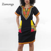 Ziamonga Sexy Casual Summer Dress Women Short Sleeve Party Dresses 2017 Black Vintage Retro Print Beach Dress Plus Size S- XXXL 2024 - buy cheap