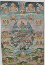 Golden silk embroidery thangka Tibet and Nepal Guanyin Buddha 2024 - buy cheap