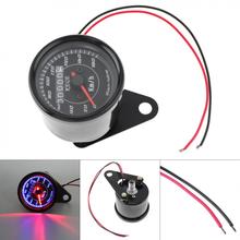 0 - 180 km / h 12V Universal Small Stainless Steel Retro LED Car Odometer for Motorcycle 2024 - buy cheap