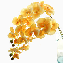 96 см модные Орхидея, искусственные цветы, сделай сам, искусственная Орхидея, Бабочка, Шелковый букет цветов, фаленопсис, свадебное украшение для дома 2024 - купить недорого