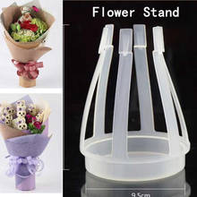 New Artificial Flower Stand Bride Bouquet Wedding Church Party Decor Clear White BW017 2024 - buy cheap