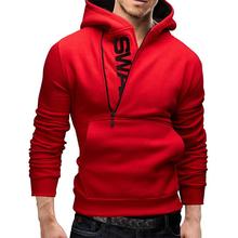 MISSKY Autumn Spring Men Sweatshirts  Solid Color Hoodie Letter Logo Casual Sweatshirts Hooded Pullover Top 2024 - buy cheap