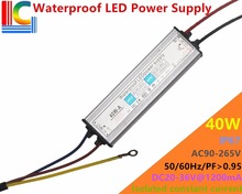 40W 1200mA IP67 Waterproof Power Supply 30V to 36V LED Driver Adapter 110V 220V Floodlight Street Light Lighting transformer CE 2024 - buy cheap