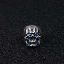 Handmade 100% 925 Silver Skeleton Ring Real 925 Sterling Silver Skull Ring Vintage Silver Man Ring Hiphop Punk Jewelry Resizable 2024 - buy cheap